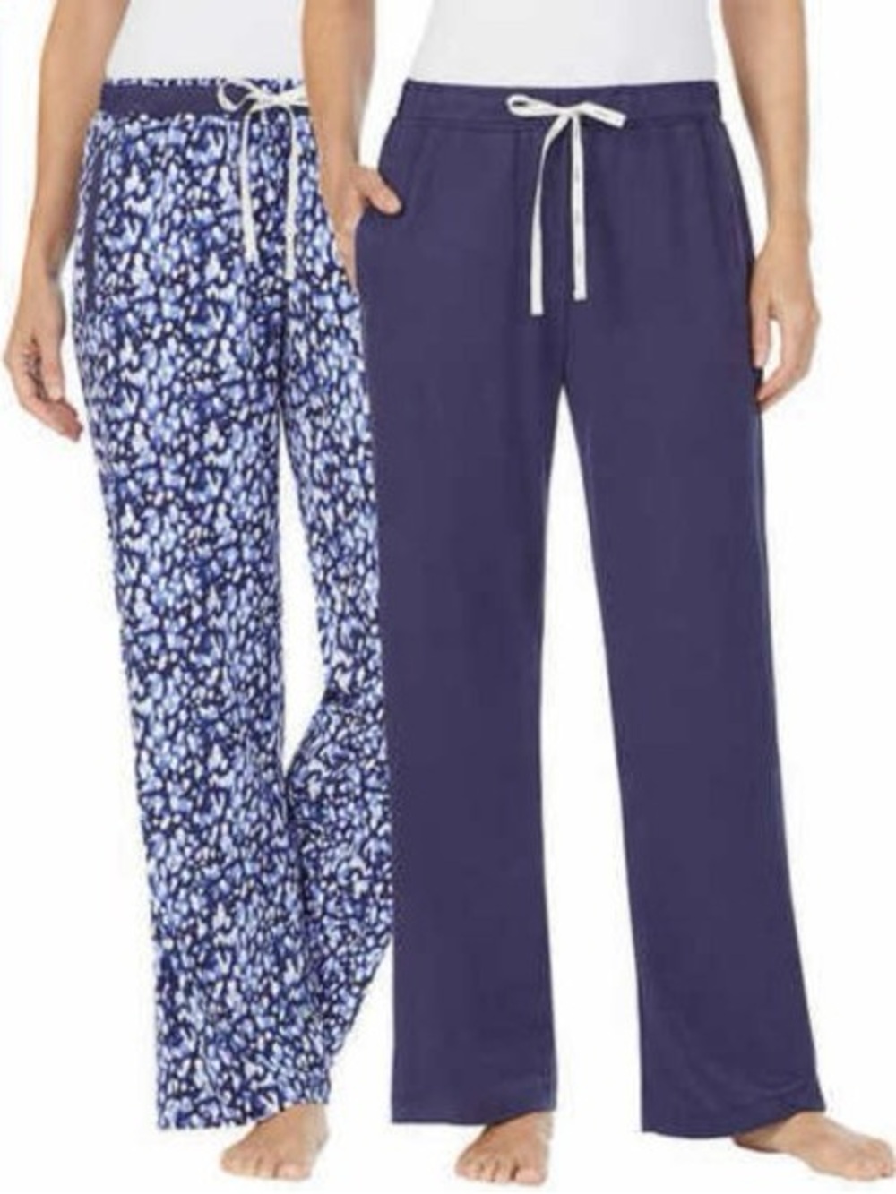 DKNY 2-Pack Purple Pants Brushed Jersey with Pockets XL